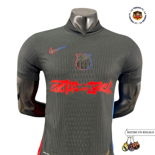 BARCELONA x TRAVIS SCOTT CACTUS JACK NEGRA 2025 EDICIÓN LIMITADA VERSION JUGADOR