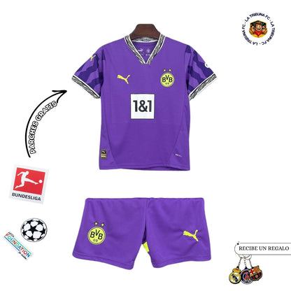 BORUSSIA DORTMUND PORTERO 24/25 EDICIÓN ESPECIAL CONJUNTO INFANTIL