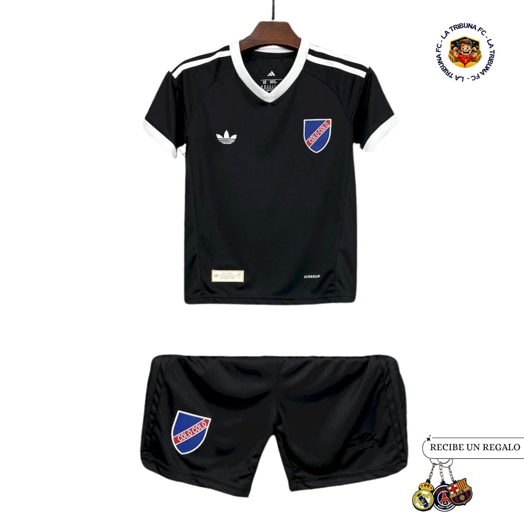 COLO COLO 100° AÑOS EDICIÓN ESPECIAL BLACK 25/26 CONJUNTO INFANTIL