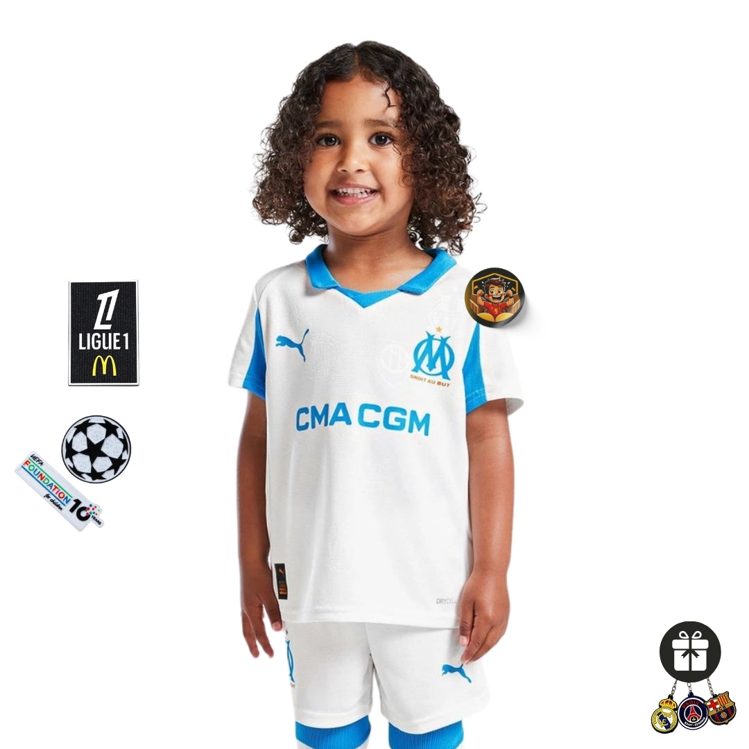 OLYMPIQUE MARSEILLE I 25/26 CONJUNTO INFANTIL
