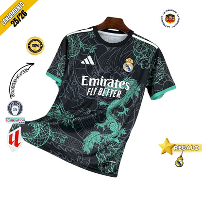 REAL MADRID EDICIÓN ESPECIAL NEGRO Y VERDE 25/26 HOMBRE