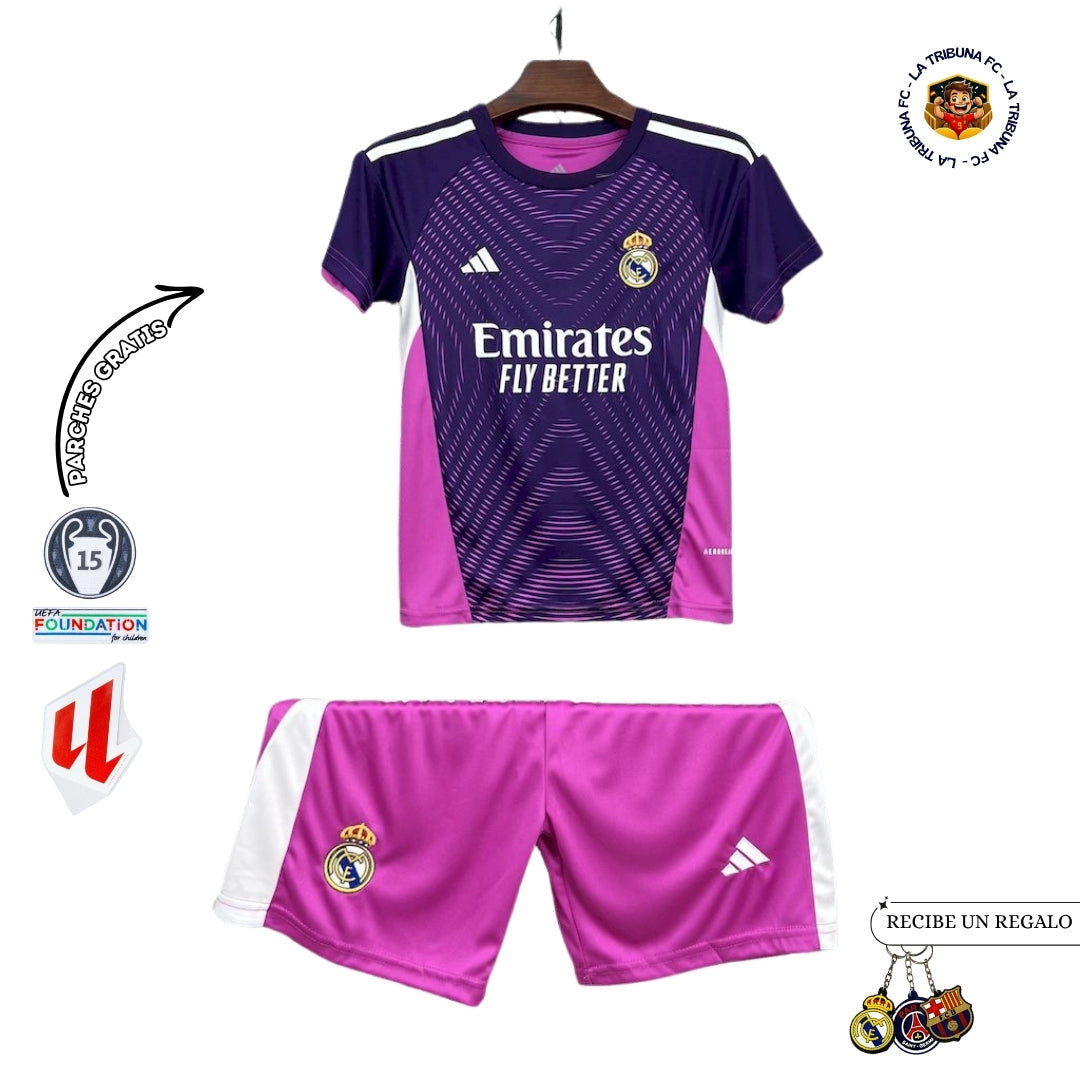 REAL MADRID PORTERO I 25/26 CONJUNTO INFANTIL