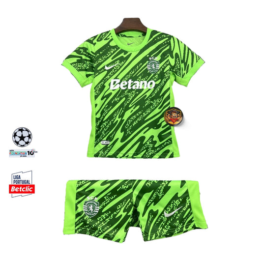 SPORTING I PORTERO 25/26 CONJUNTO INFANTIL